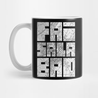 Faisalabad, Pakistan City Map Typography - Light Mug